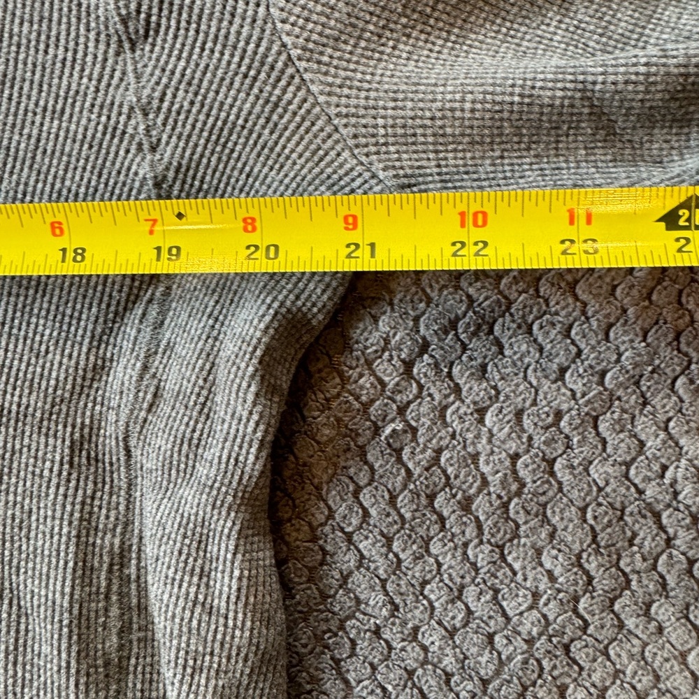 Mens Large Calvin Klein Grey Waffle Knit Base Layer warm thermal top - Picture 7 of 9